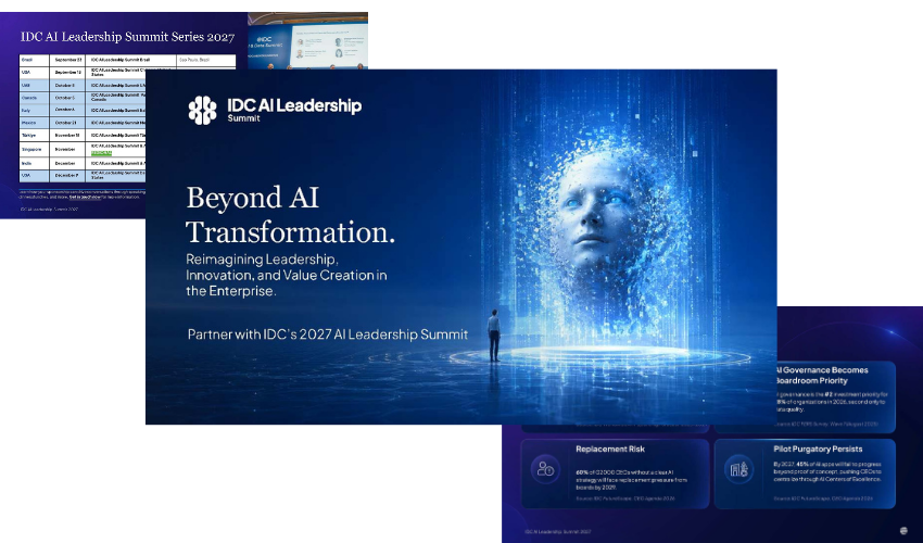2027 IDC AI Leadership Summit Series Calendar